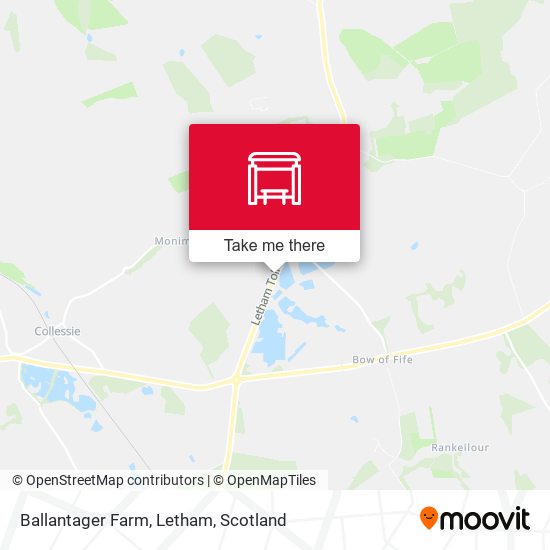 Ballantager Farm, Letham map