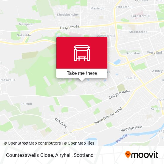Countesswells Close, Airyhall map