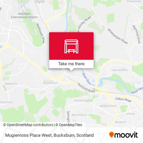 Mugiemoss Place West, Bucksburn map