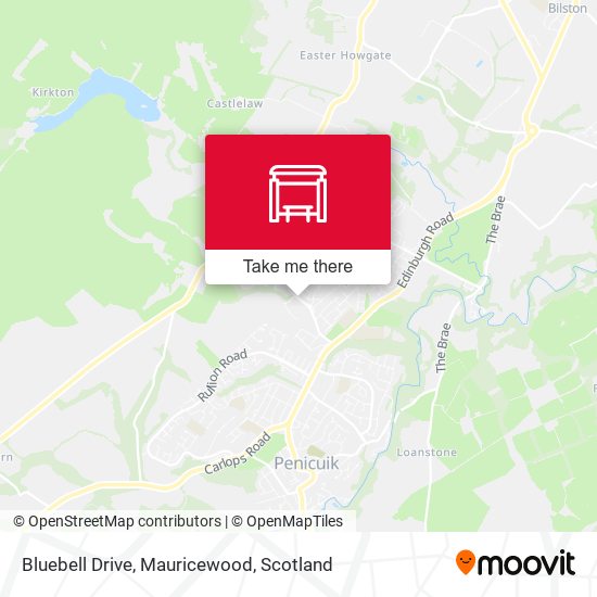 Bluebell Drive, Mauricewood map