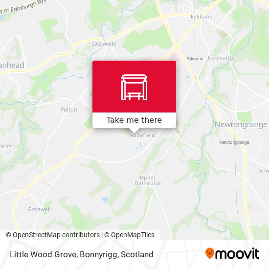 Little Wood Grove, Bonnyrigg map