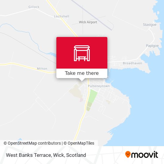 West Banks Terrace, Wick map