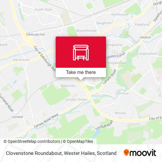 Clovenstone Roundabout, Wester Hailes map