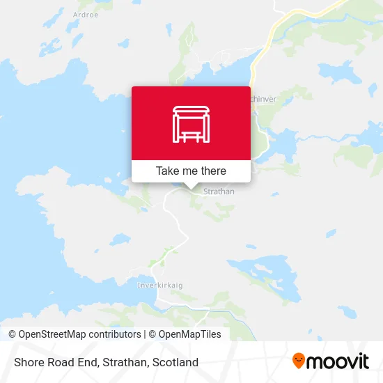 Shore Road End, Strathan map