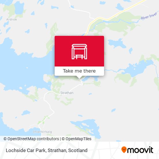 Lochside Car Park, Strathan map
