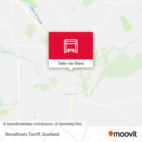 Woodtown, Turriff map