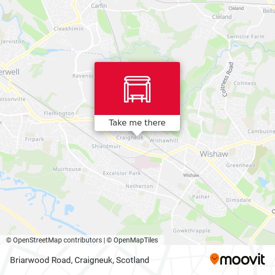 Briarwood Road, Craigneuk map
