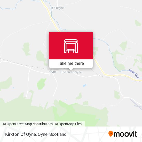 Kirkton Of Oyne, Oyne map