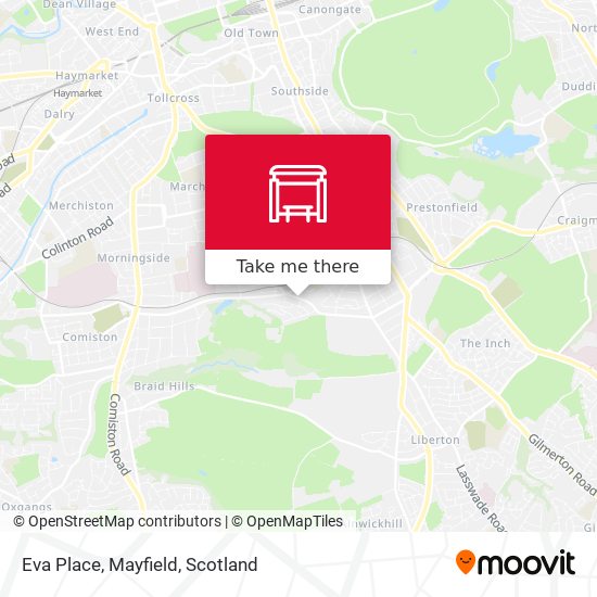 Eva Place, Mayfield map