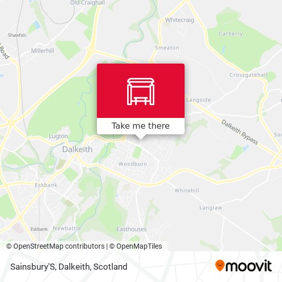 Sainsbury'S, Dalkeith map