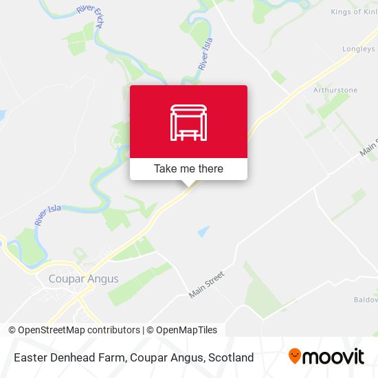Easter Denhead Farm, Coupar Angus map