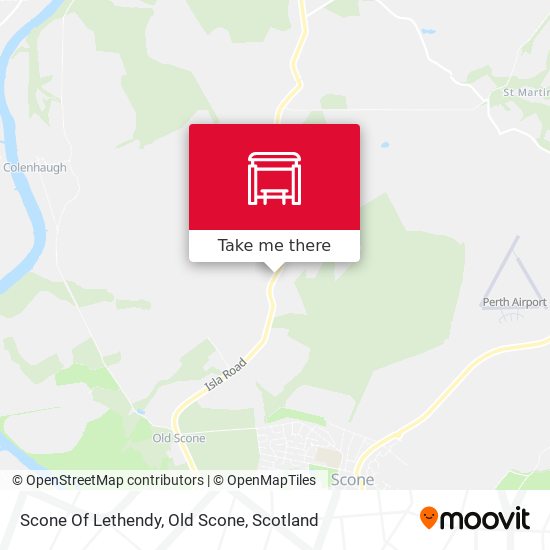 Scone Of Lethendy, Old Scone map