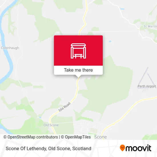 Scone Of Lethendy, Old Scone map