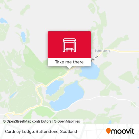 Cardney Lodge, Butterstone map