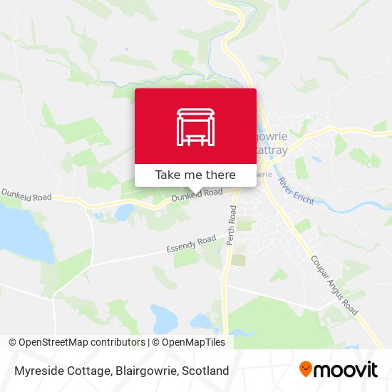 Myreside Cottage, Blairgowrie map