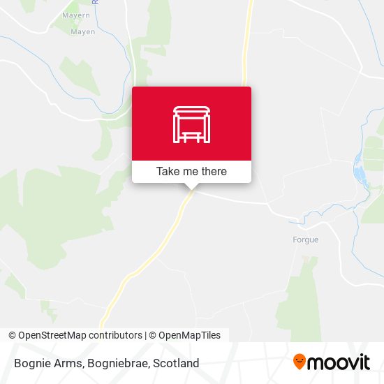 Bognie Arms, Bogniebrae map