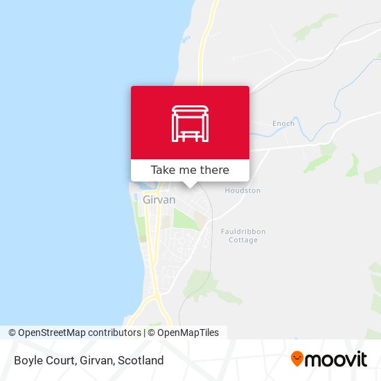 Boyle Court, Girvan map