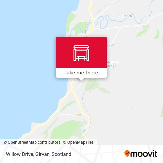 Willow Drive, Girvan map