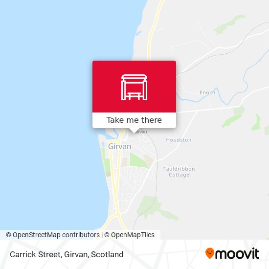 Carrick Street, Girvan map