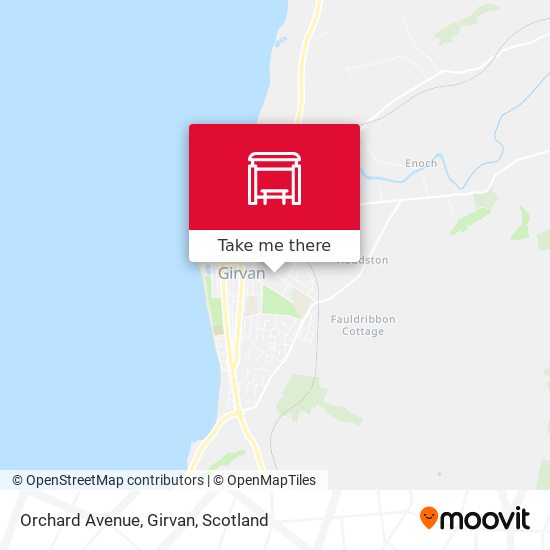 Orchard Avenue, Girvan map