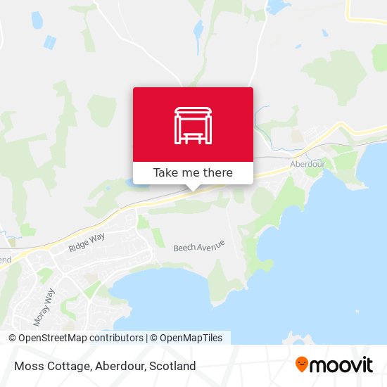 Moss Cottage, Aberdour map