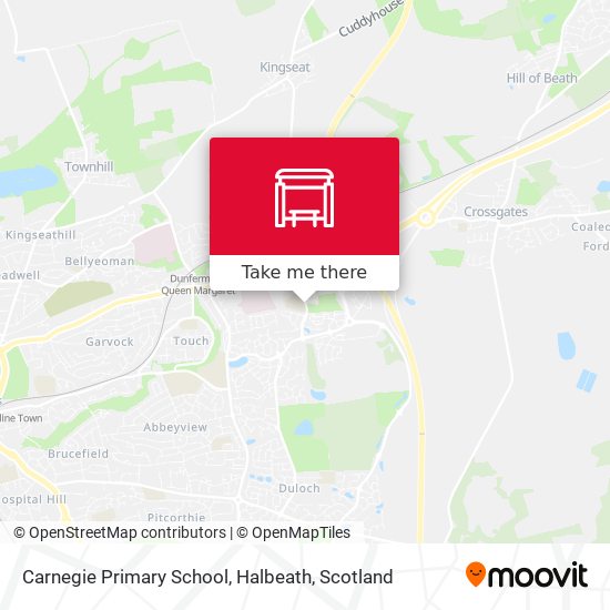 Carnegie Primary School, Halbeath map