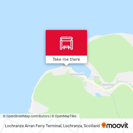 Lochranza Arran Ferry Terminal, Lochranza map