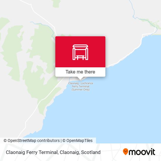 Claonaig Ferry Terminal, Claonaig map