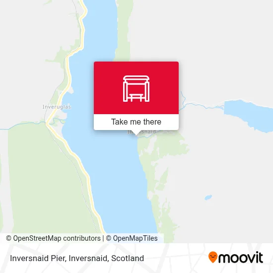 Inversnaid Pier, Inversnaid map