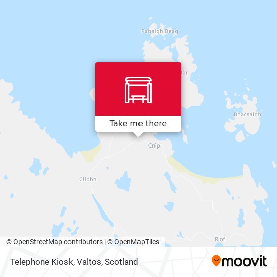 Telephone Kiosk, Valtos map