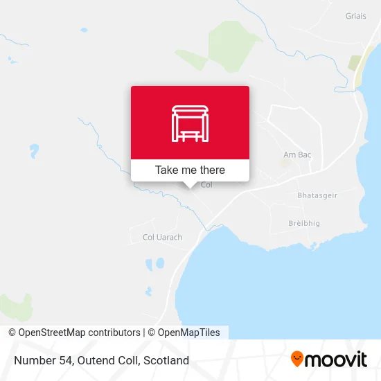 Number 54, Outend Coll map