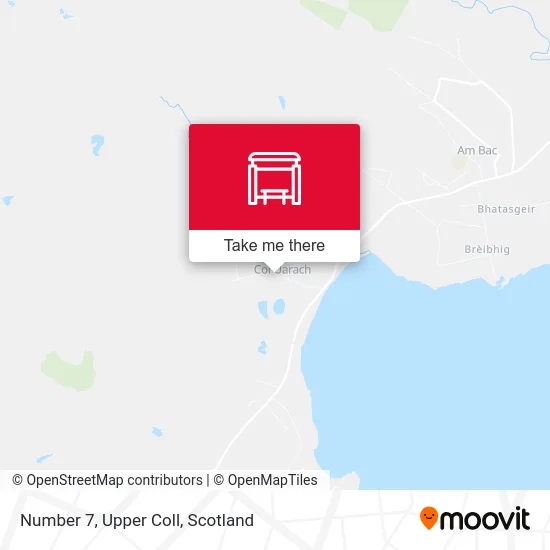 Number 7, Upper Coll map