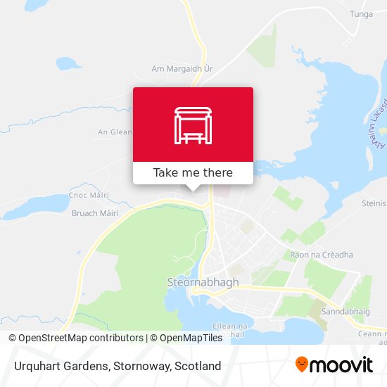 Urquhart Gardens, Stornoway map