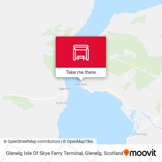 Glenelg Isle Of Skye Ferry Terminal, Glenelg map