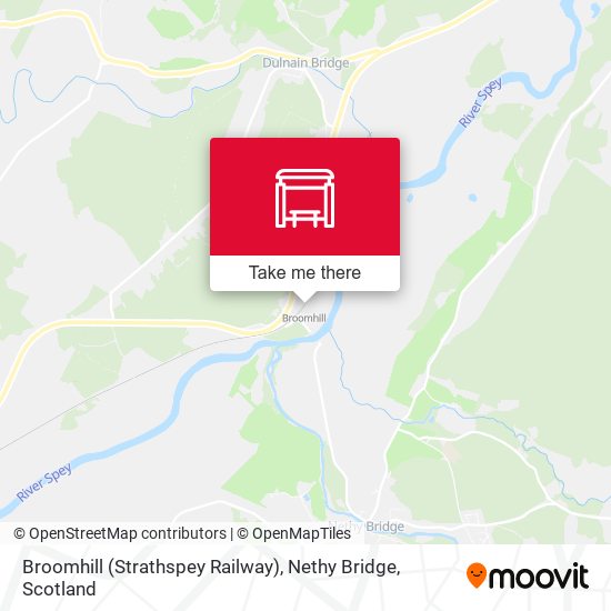 Broomhill (Strathspey Railway), Nethy Bridge map