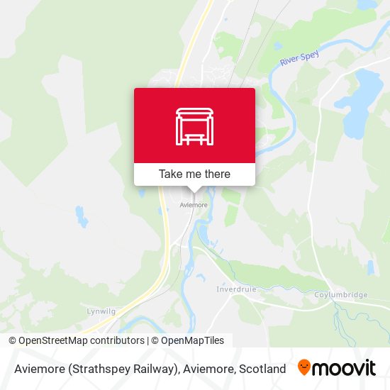 Aviemore (Strathspey Railway), Aviemore map