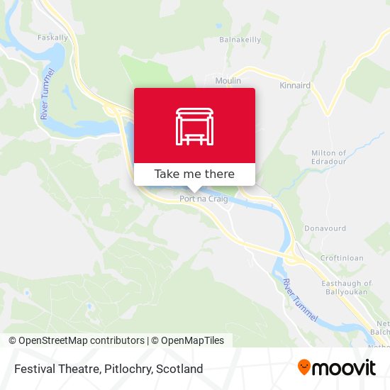 Festival Theatre, Pitlochry map