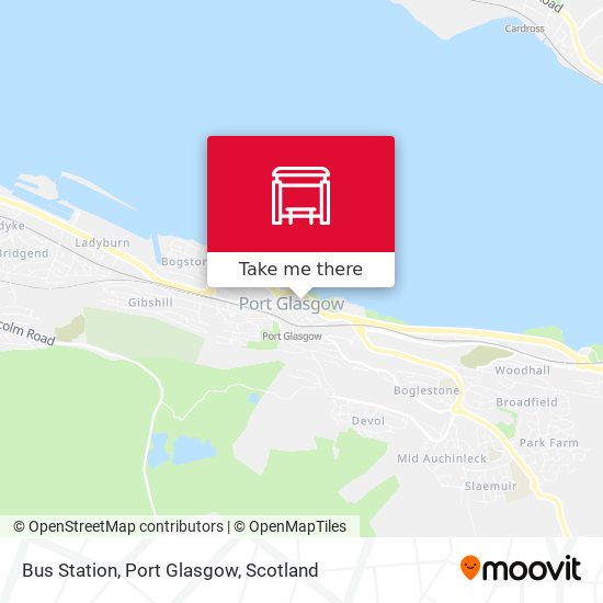 Bus Station, Port Glasgow map