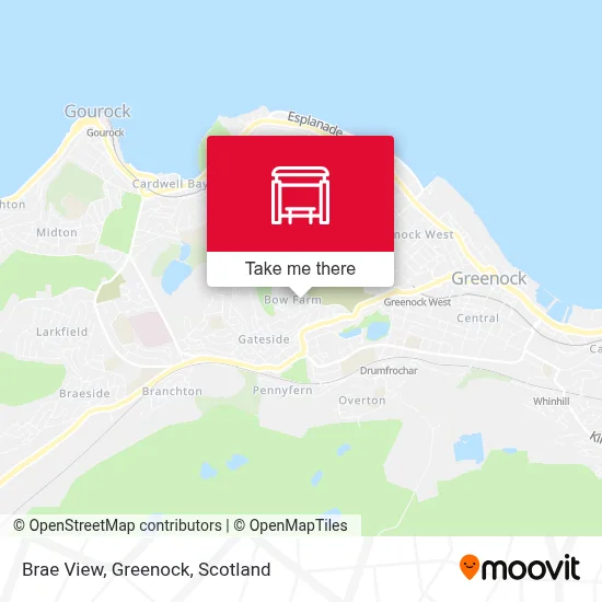 Brae View, Greenock map