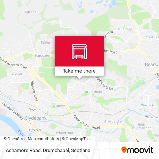 Achamore Road, Drumchapel map