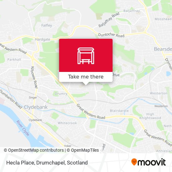 Hecla Place, Drumchapel map