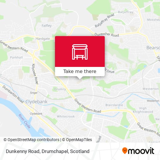 Dunkenny Road, Drumchapel map