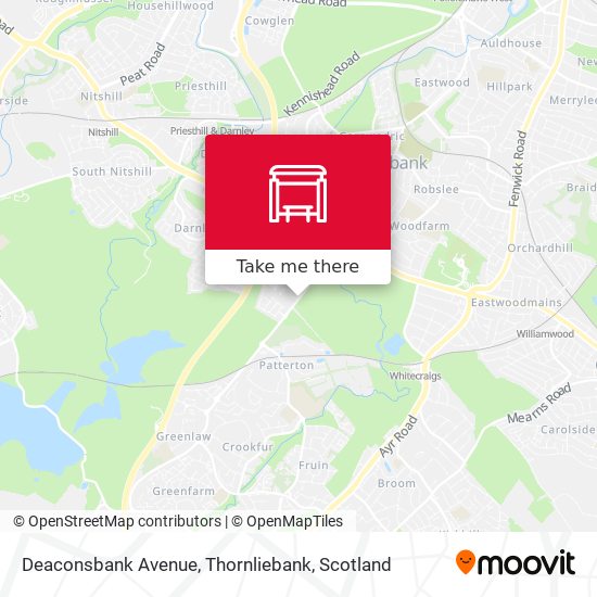 Deaconsbank Avenue, Thornliebank map