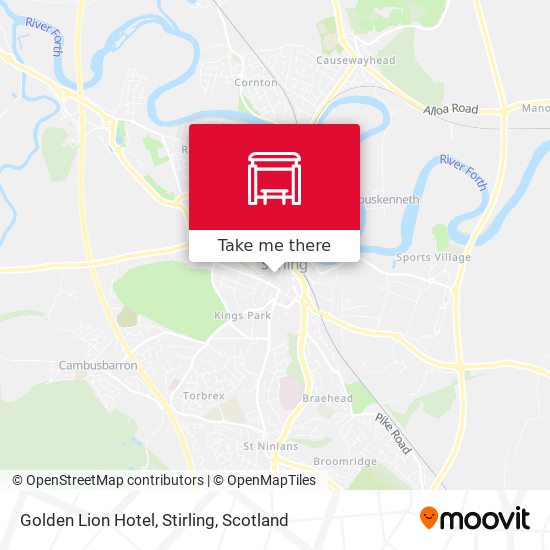 Golden Lion Hotel, Stirling map