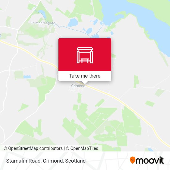 Starnafin Road, Crimond map