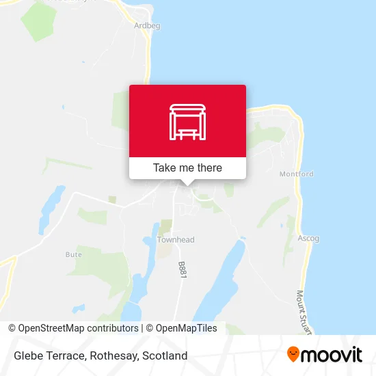 Glebe Terrace, Rothesay map