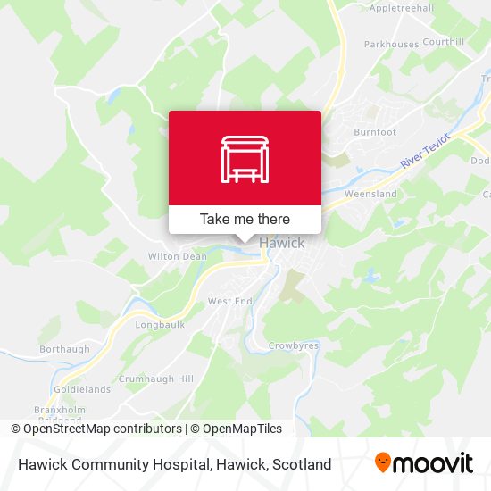 Hawick Community Hospital, Hawick map
