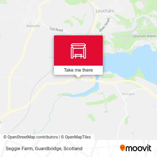 Seggie Farm, Guardbridge map