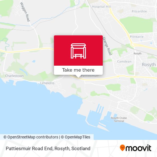 Pattiesmuir Road End, Rosyth map