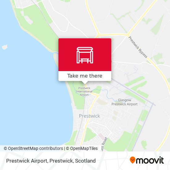 Prestwick Airport, Prestwick map